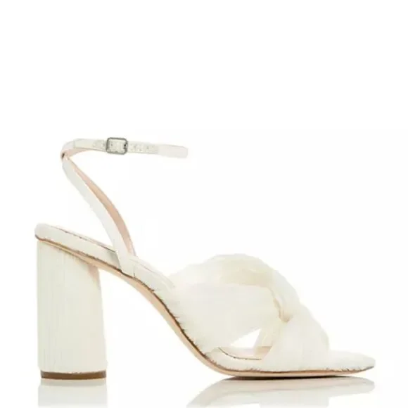 Loeffler Randall Reed High Heel Pleated Sandals, New, Size 11